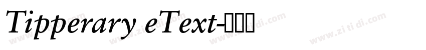 Tipperary eText字体转换 Tipperary eText字体转换